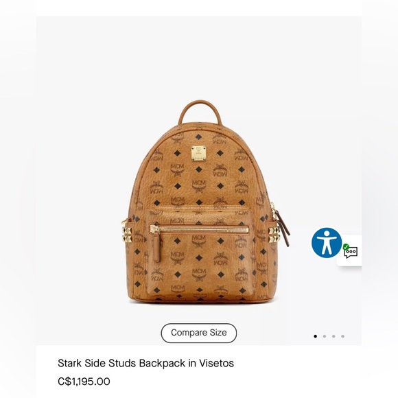 Authentic MCM - Stark Side Studs Backpack - Picture 17 of 17